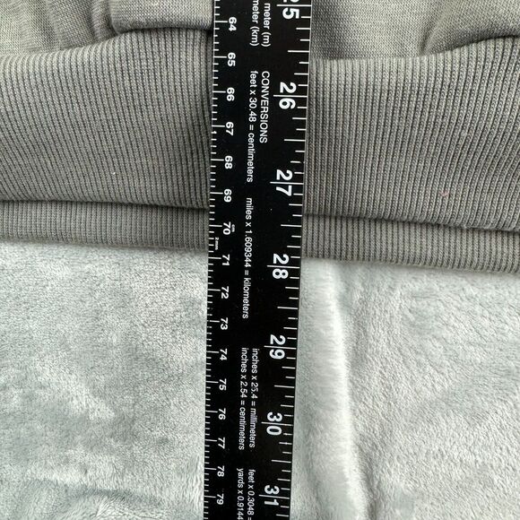 Snood Overside Hoodie Mens Small Grey Fearless Turtleneck Fleece Sweatshirt - Picture 11 of 14